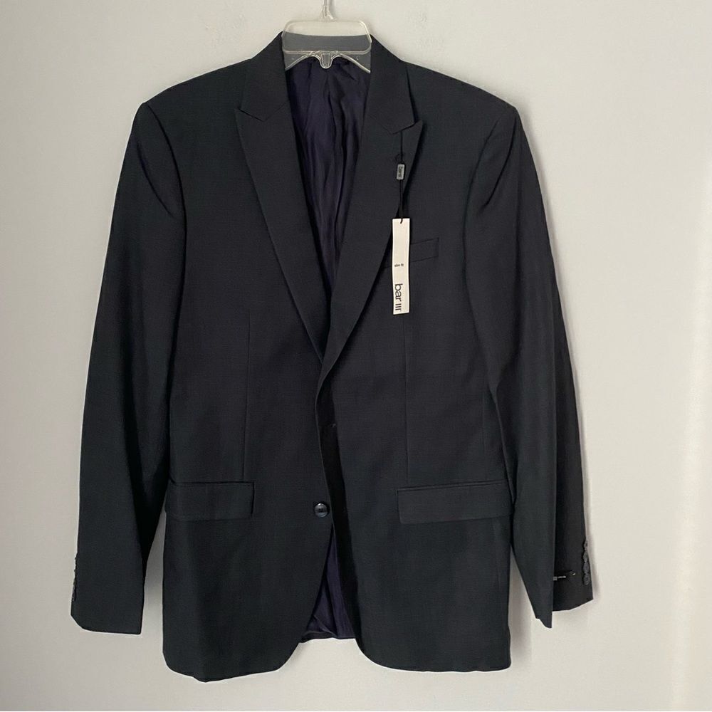 Bar 3 Men’s 2 Button Slim Fit Wool Jacket Dark Blue Gray size 40L